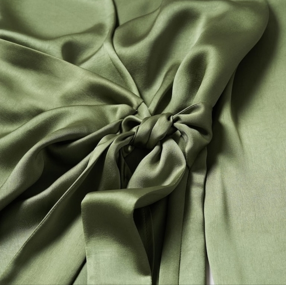 MANGO Satin dress - Picture 4 of 4